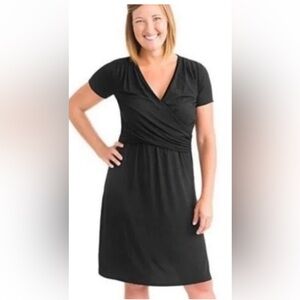 Kindred Bravely Navy Nursing Wrap Dress The Angelina- large